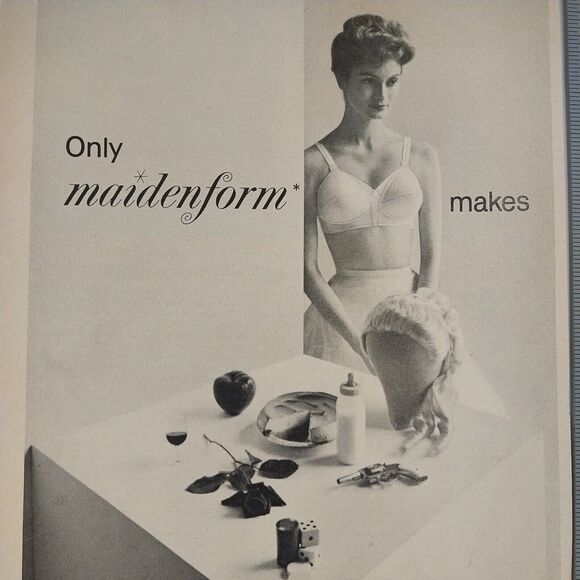 1958‎ Maidenform Bras for all the dreams you are Original Retro Vtg PRINT AD - Picture 1 of 10